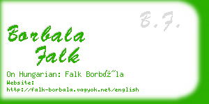 borbala falk business card